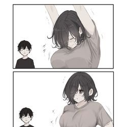 This is a pixiv picture whose title is さり気ない動作.