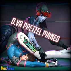 This is a pixiv picture whose title is D.va Pretzel Pinned.