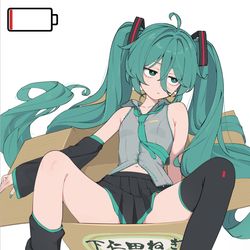This is a pixiv picture whose title is Low battery.