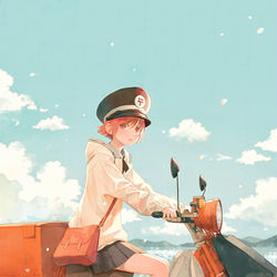 This is a pixiv picture whose title is 郵便屋さん.
