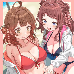 This is a pixiv picture whose title is 咲季佑芽腹筋チェック！.
