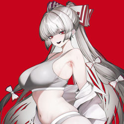 This is a pixiv picture whose title is スポブラ妹紅.