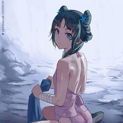 This is a pixiv picture whose title is 猫猫.