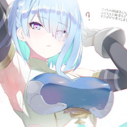 This is a pixiv picture whose title is 脇見せ娘.