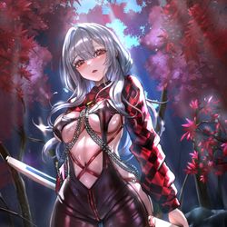 This is a pixiv picture whose title is 紅蓮.