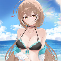 This is a pixiv picture whose title is 水着.