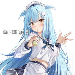 This is a pixiv picture whose title is 学園生活満喫中なお給仕さん.