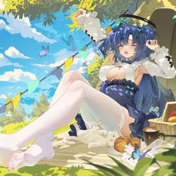 This is a pixiv picture whose title is 和优香一起野餐吧！.