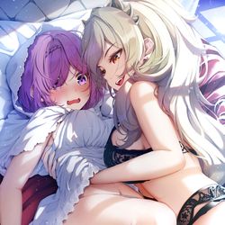 This is a pixiv picture whose title is ペネロピとライオン.