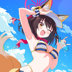 This is a pixiv picture whose title is 水着イズナ.