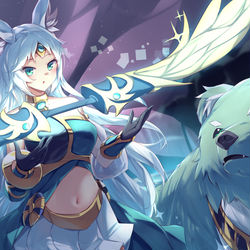 This is a pixiv picture whose title is アポロウーサとの邂逅.