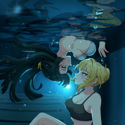 This is a pixiv picture whose title is Pool Time Wonders.