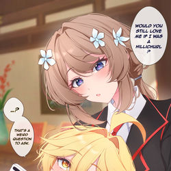This is a pixiv picture whose title is In Another Universe.