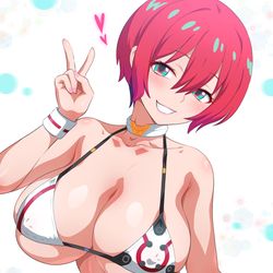 This is a pixiv picture whose title is オメガ水着のマチュ♥.