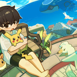 This is a pixiv picture whose title is 夏.