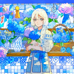 This is a pixiv picture whose title is 君は何色.