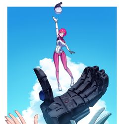 This is a pixiv picture whose title is ジークアクス.