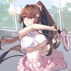 This is a pixiv picture whose title is 大和🎾.