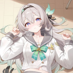 This is a pixiv picture whose title is Stelle likes Firefly's new fit.