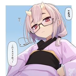 This is a pixiv picture whose title is 優しく叱って.