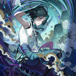 This is a pixiv picture whose title is 魈.