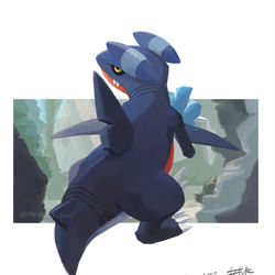 This is a pixiv picture whose title is ガバイト.