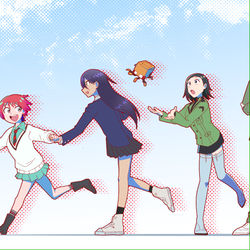This is a pixiv picture whose title is この時代を走り抜いた者達.
