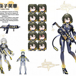 This is a pixiv picture whose title is 伊良子英華ちゃん.