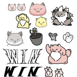 This is a pixiv picture whose title is デジタルステッカー配布.