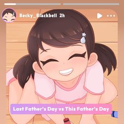 This is a pixiv picture whose title is Becky Father's Day (01).