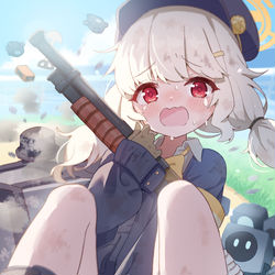 This is a pixiv picture whose title is 突撃アオバちゃん.
