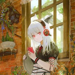 This is a pixiv picture whose title is 夏のカフェ.