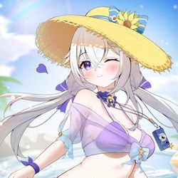 This is a pixiv picture whose title is Celestia Summer Outfit.