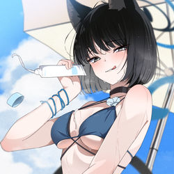 This is a pixiv picture whose title is 水着キキョウ.