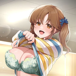 This is a pixiv picture whose title is 【419+】　「全部脱げばいいんですよね？」.