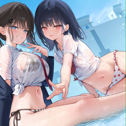 This is a pixiv picture whose title is ぬぎおなか.