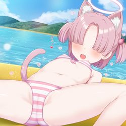 This is a pixiv picture whose title is 押し出されちゃったクロレラ観察部サークル部員Aちゃん.