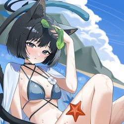 This is a pixiv picture whose title is 水着キキョウ.