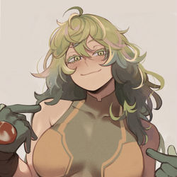 This is a pixiv picture whose title is tried to redraw the hagakure art.