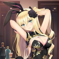 This is a pixiv picture whose title is 金蓮バニー＆瓶児バニーのフィギュアの予約開始.