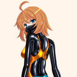 This is a pixiv picture whose title is ぴっちり競泳水着.