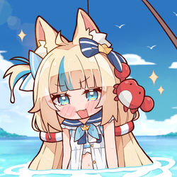 This is a pixiv picture whose title is 🎣.