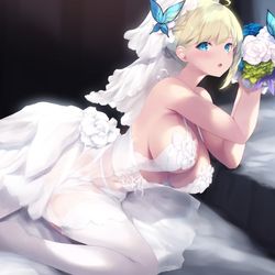This is a pixiv picture whose title is ジューンブライド 💙.