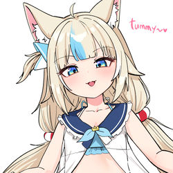 This is a pixiv picture whose title is Tummy.
