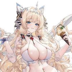 This is a pixiv picture whose title is NIKKE CROWN.