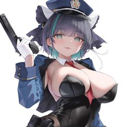 This is a pixiv picture whose title is バニーポリスチェシャー.