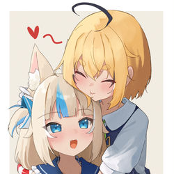 This is a pixiv picture whose title is むぎゅ.