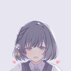 This is a pixiv picture whose title is 「わたしが上で、あなたが下です」.