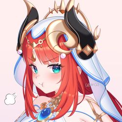 This is a pixiv picture whose title is 【原神】おこニィロウ.