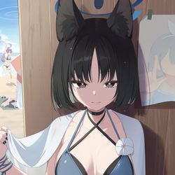 This is a pixiv picture whose title is 水着キキョウ.